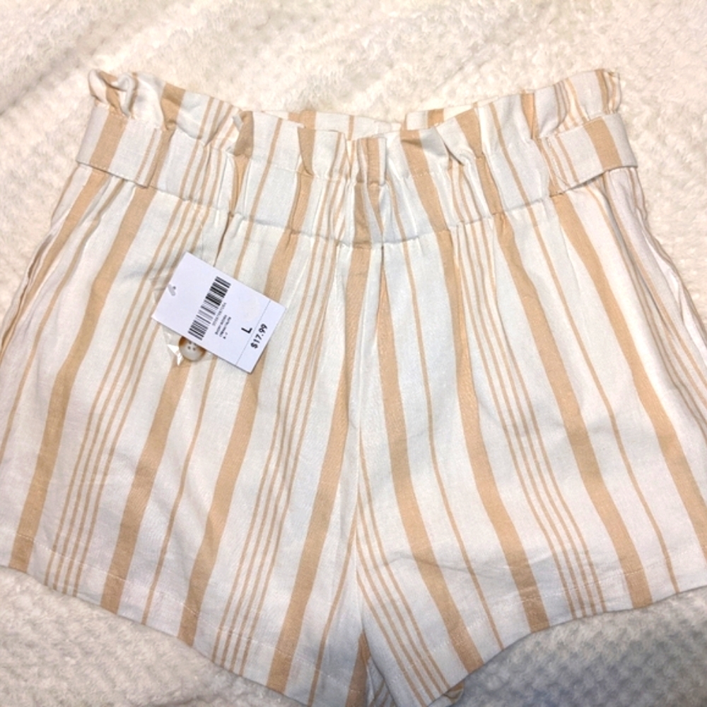 NWT Forever 21 Stripped Shorts